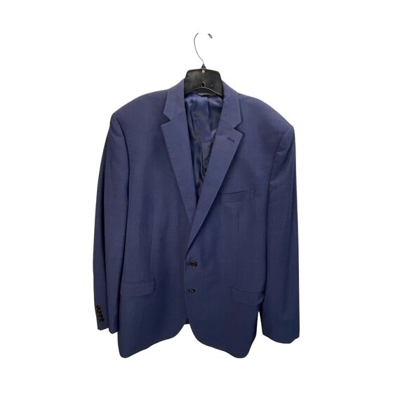 Lauren Ralph Lauren Mens 100% Wool Blazer Jacket Men's Navy 2-Button 48L Busines - Picture 3 of 10